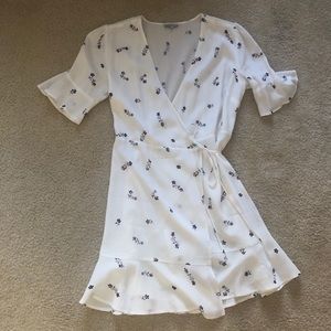 CUTE floral Wrap dress